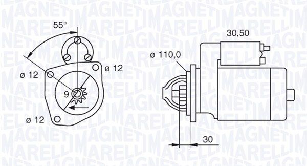 MAGNETI MARELLI Starter 063522235040